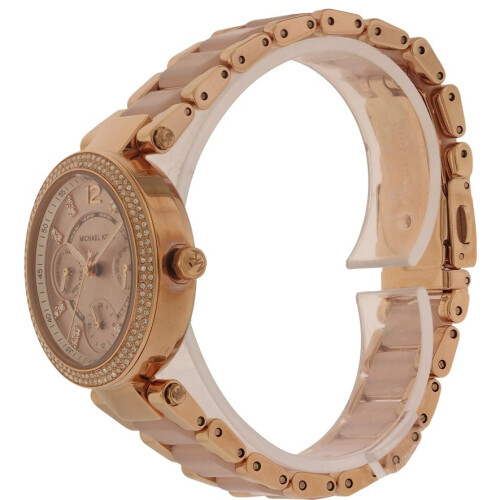Michael Kors Michael Kors MK6110 Parker Pink Dial Two Tone Ladies Watch 2