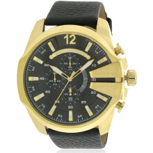 Diesel Mega Chief Leather Chronograph Mens Watch DZ4344