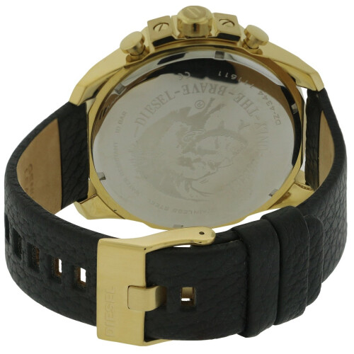 Diesel Diesel Mega Chief Leather Chronograph Mens Watch DZ4344 1