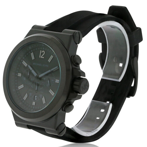 Michael Kors Michael Kors Mens Black Silicone Watch MK8152 1