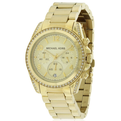 Michael Kors Michael Kors Gold-Tone Chronograph Ladies Watch MK5166