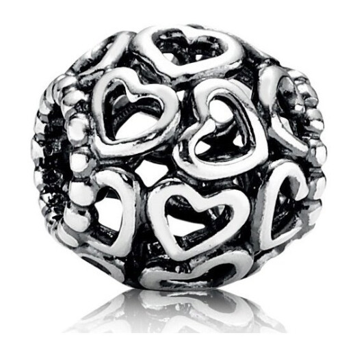 Pandora Charm Bead - Pandora - 790964 - Plata - Corazón calado - Colección Love