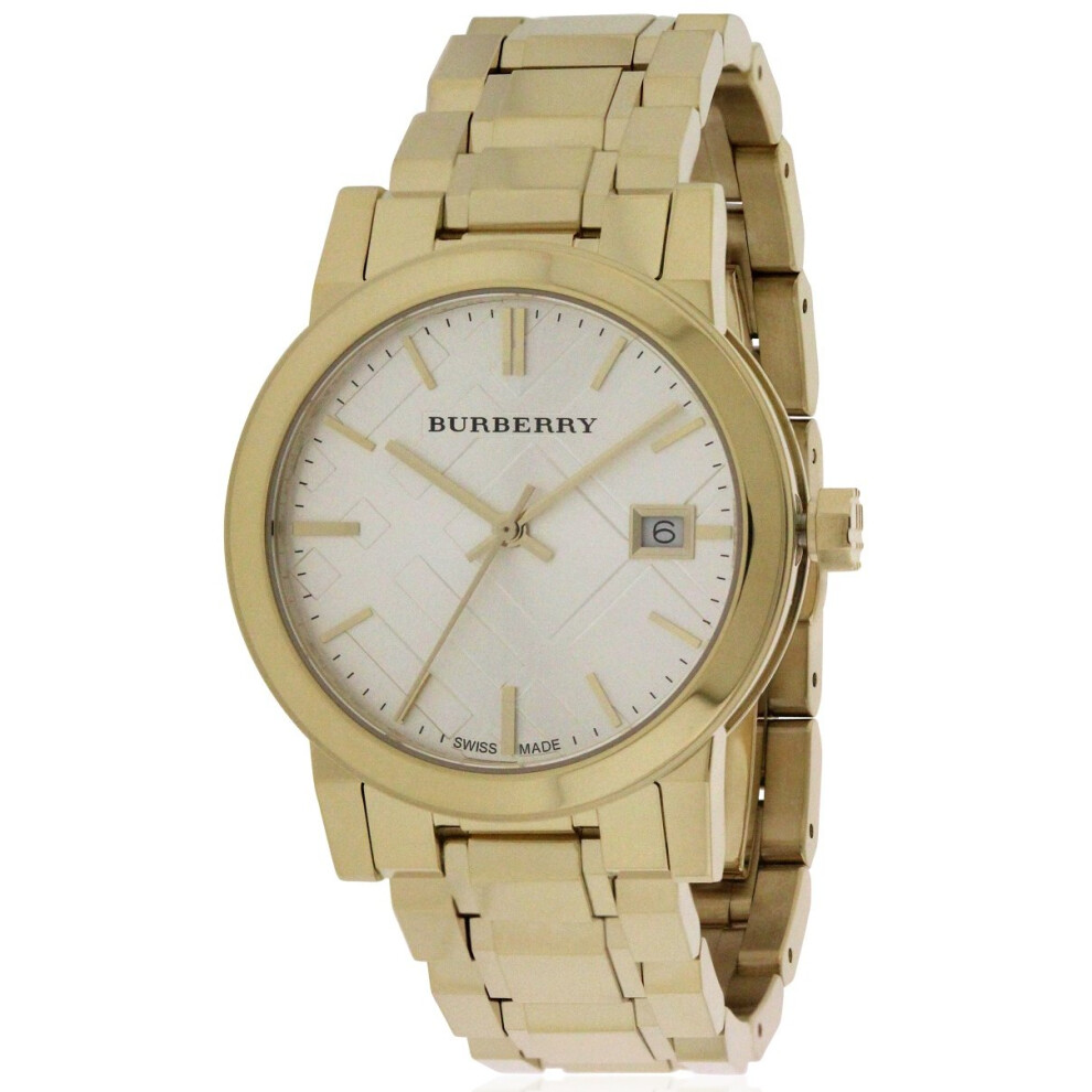 Burberry Medium Check -Tone Ladies Watch Bu9103 Gold