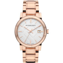 Burberry Large Check Rose Gold-Tone Mens Watch BU9004