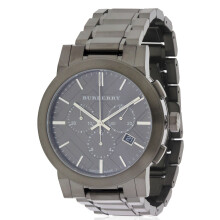Burberry Gray Ion Chronograph Mens Watch BU9354
