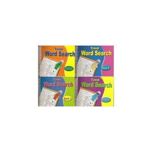 Travel Word Search - 4 Spiral Bound Value Set