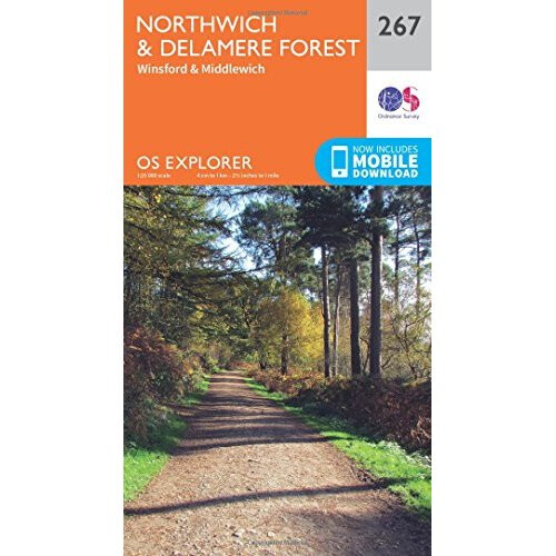 OS Explorer Map (267) Northwich and Delamere Forest