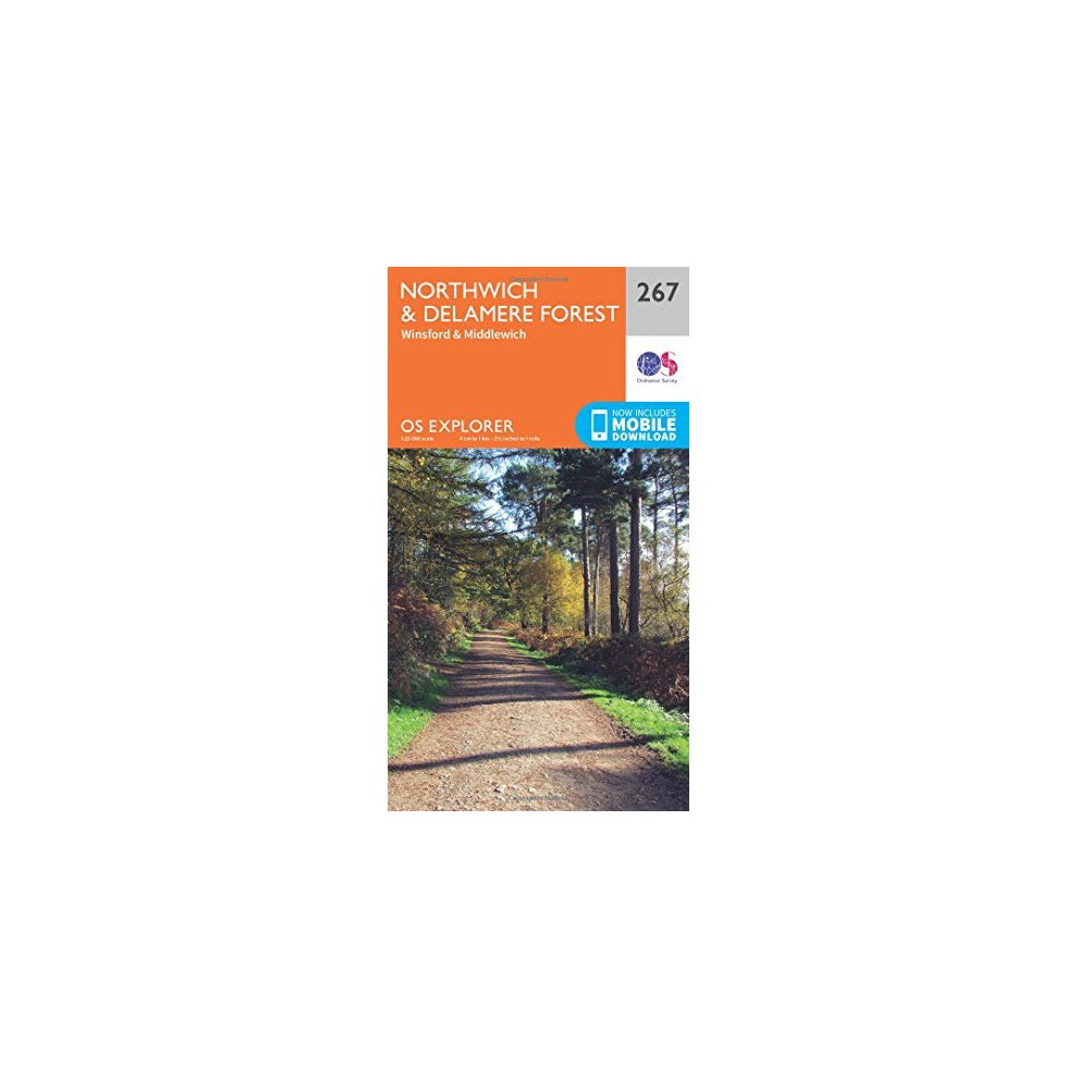 OS Explorer Map (267) Northwich and Delamere Forest