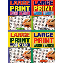 Large Print Word Search 4 Book Set (Handy Paperback Size)