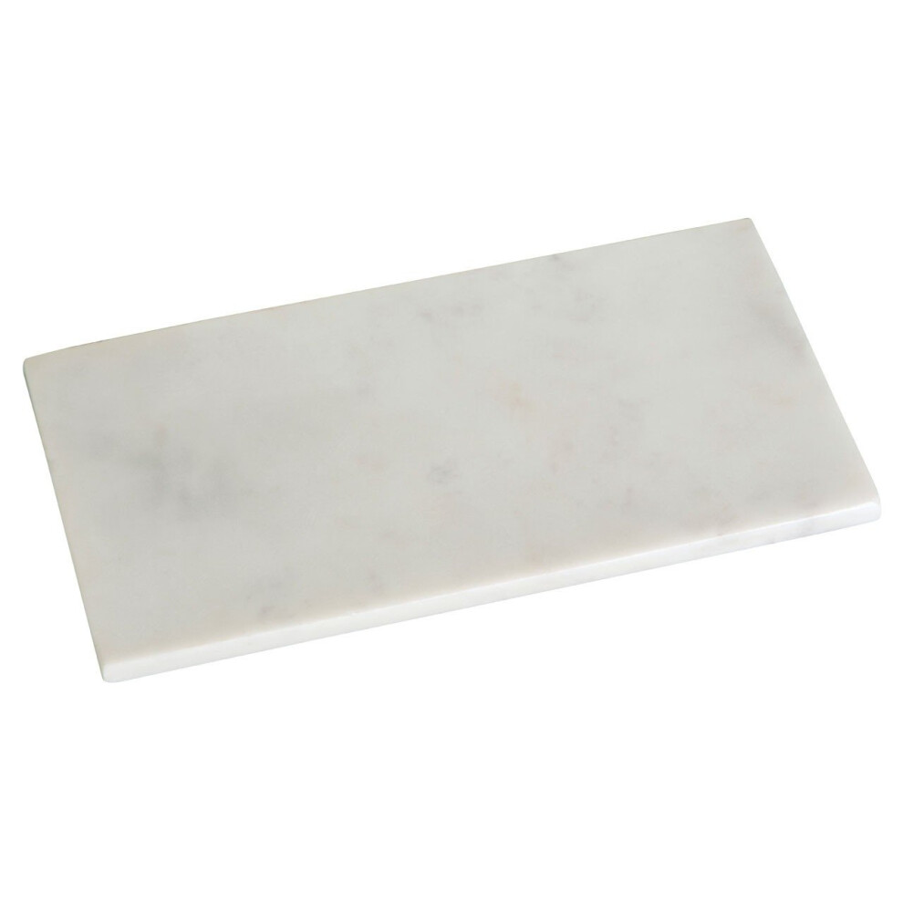 Off White Rectangular Marble Tray