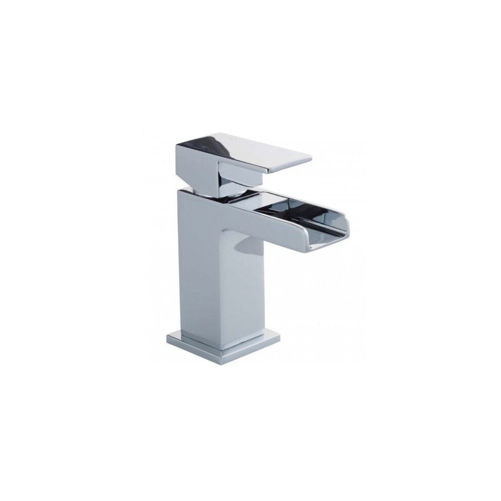 Chrome Square Waterfall Tap | Mono Basin Mixer Tap 634158000416