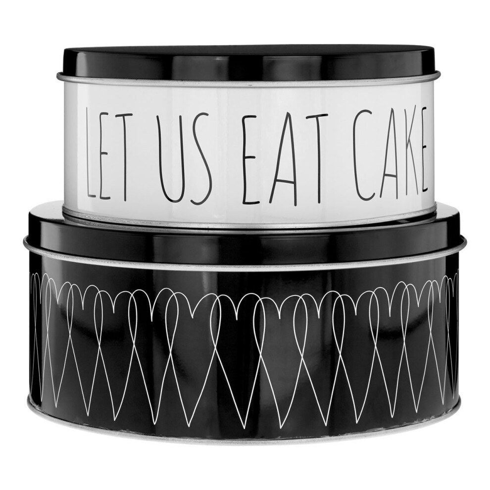 Heartlines Round Cake Tins, Set Of 2