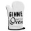 Premier Housewares Pun and Games Single Oven Glove - White & Black 1