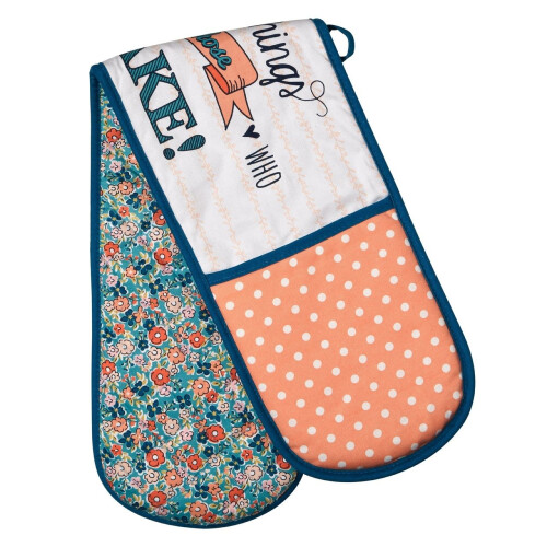 Premier Housewares Pretty Things Double Oven Glove - Multi-coloured