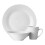 Premier Housewares 12pc White Dinner Set | Porcelain Dinnerware Set 1