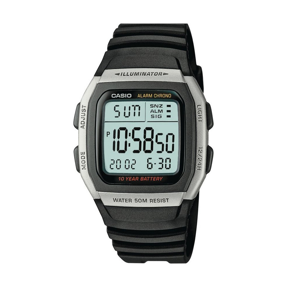 Casio Men's Digital Sports Watch | Stainless Steel & Rubber Watch