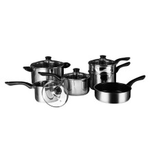 6 Pc Stainless Steel Cookware Set, Kitchen Pots and Pans Set With Bakelite Handles, Best Cookware Set