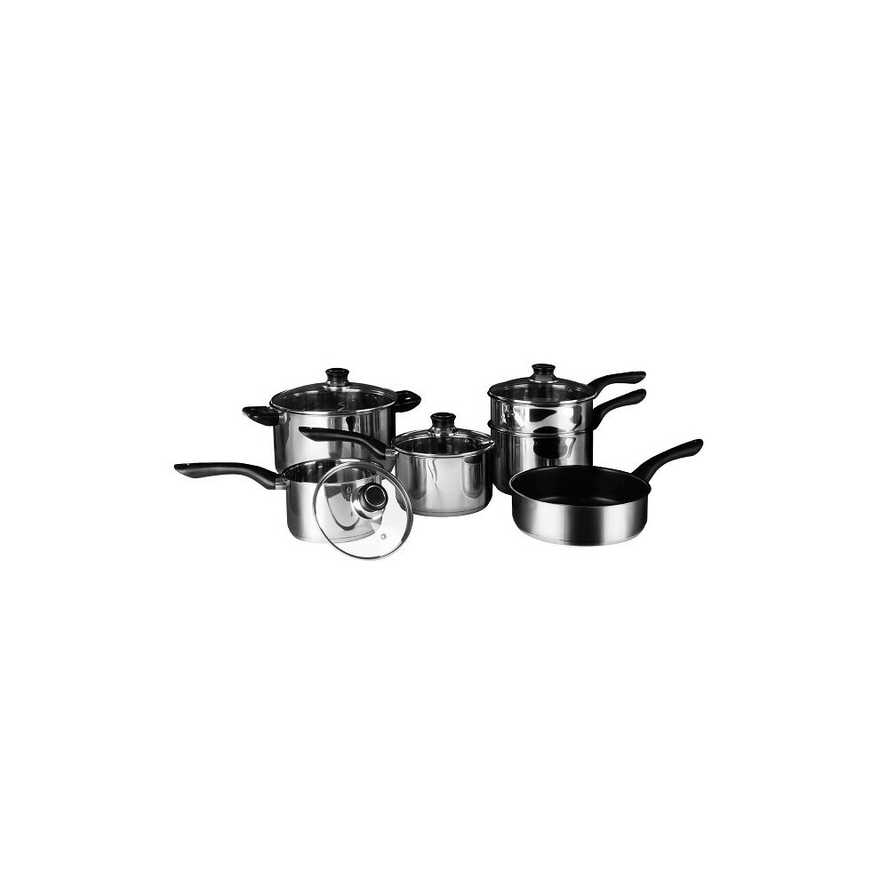 6 Pc Stainless Steel Cookware Set, Kitchen Pots and Pans Set With Bakelite Handles, Best Cookware Set