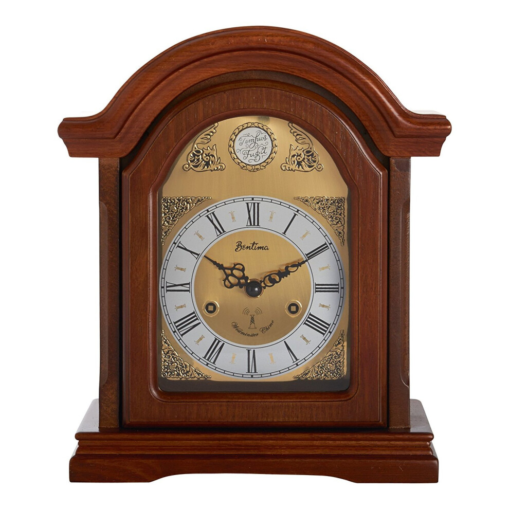 Acctim 77106 Redbridge Radio Controlled Wooden Mantel Clock With Chime