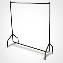 4ft x 5ft Wheeled Clothes Rail | Steel Hanging Clothes Rail