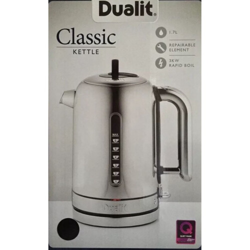 Dualit 72815 Classic Whisper Cordless Jug Kettle Polished Stainless