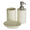 Premier Housewares Magnolia 3Pc Bathroom Set, Cream 1