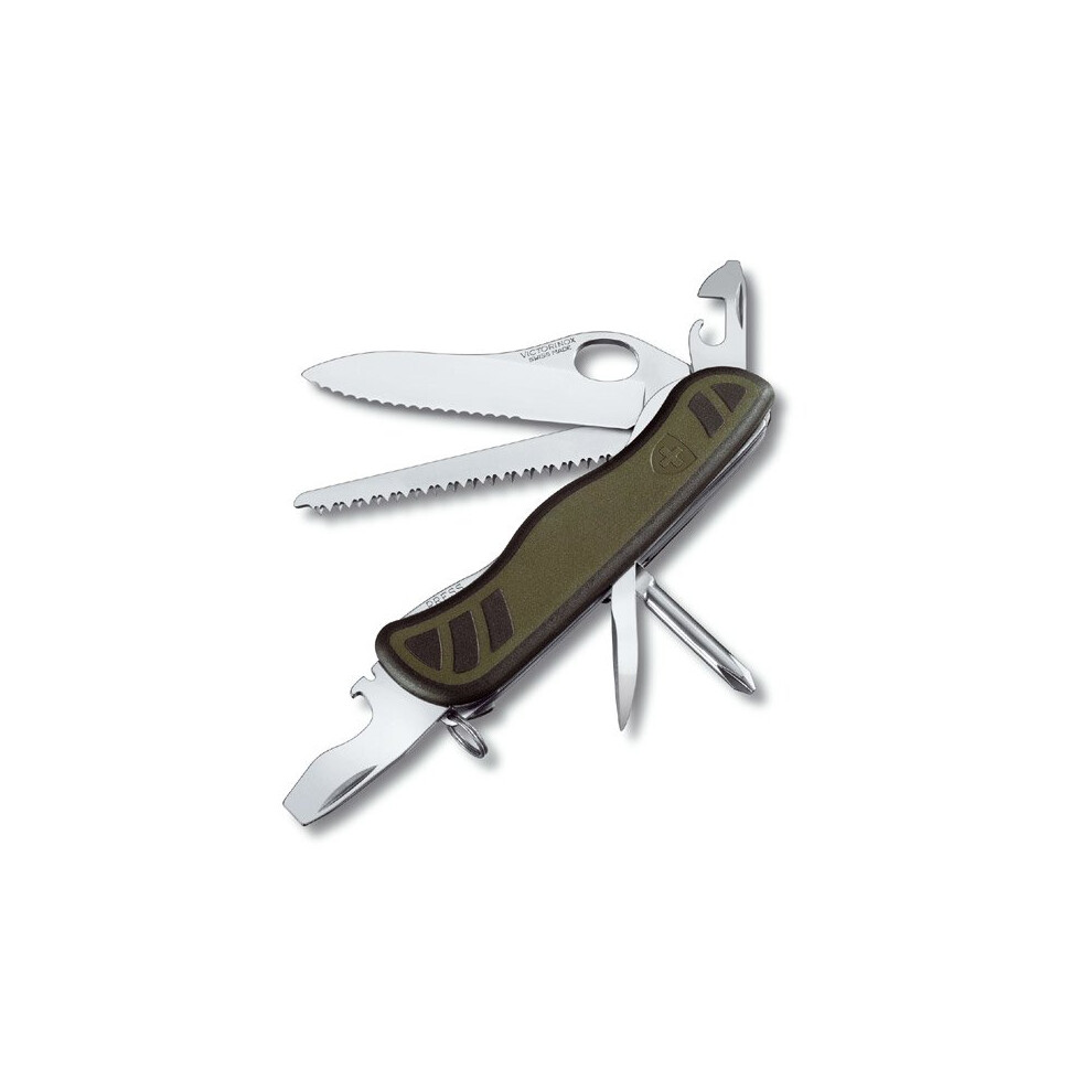 Victorinox Official Soldier - Locking blade swiss army knife with dual grip