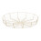 Premier Housewares Chic Cream Wire Bread Basket, Rustic Design Wire Bread Basket For Dining Table, Durable Round Wire Basket 1