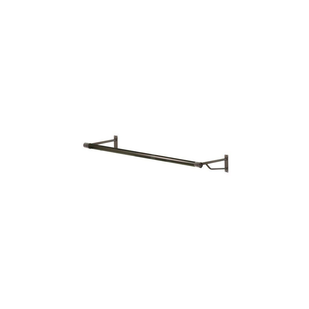 4ft Black Wall-Mounted Clothes Rail | Clothes Hanging Rail