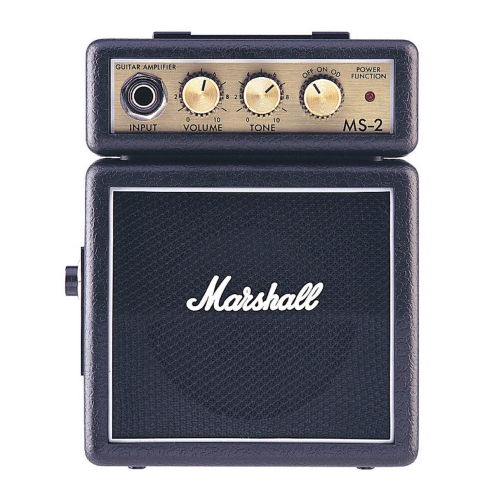 (Black) Marshall MS-2 Mini Electric Guitar Amplifier