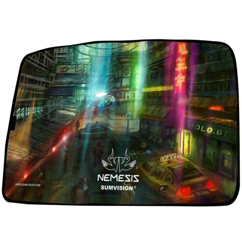 Nemesis Futuristic Neon Waterproof Gaming Mouse Mat - Large