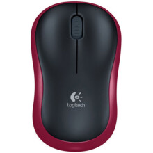 Logitech M185 Wireless Optical Mouse - Red