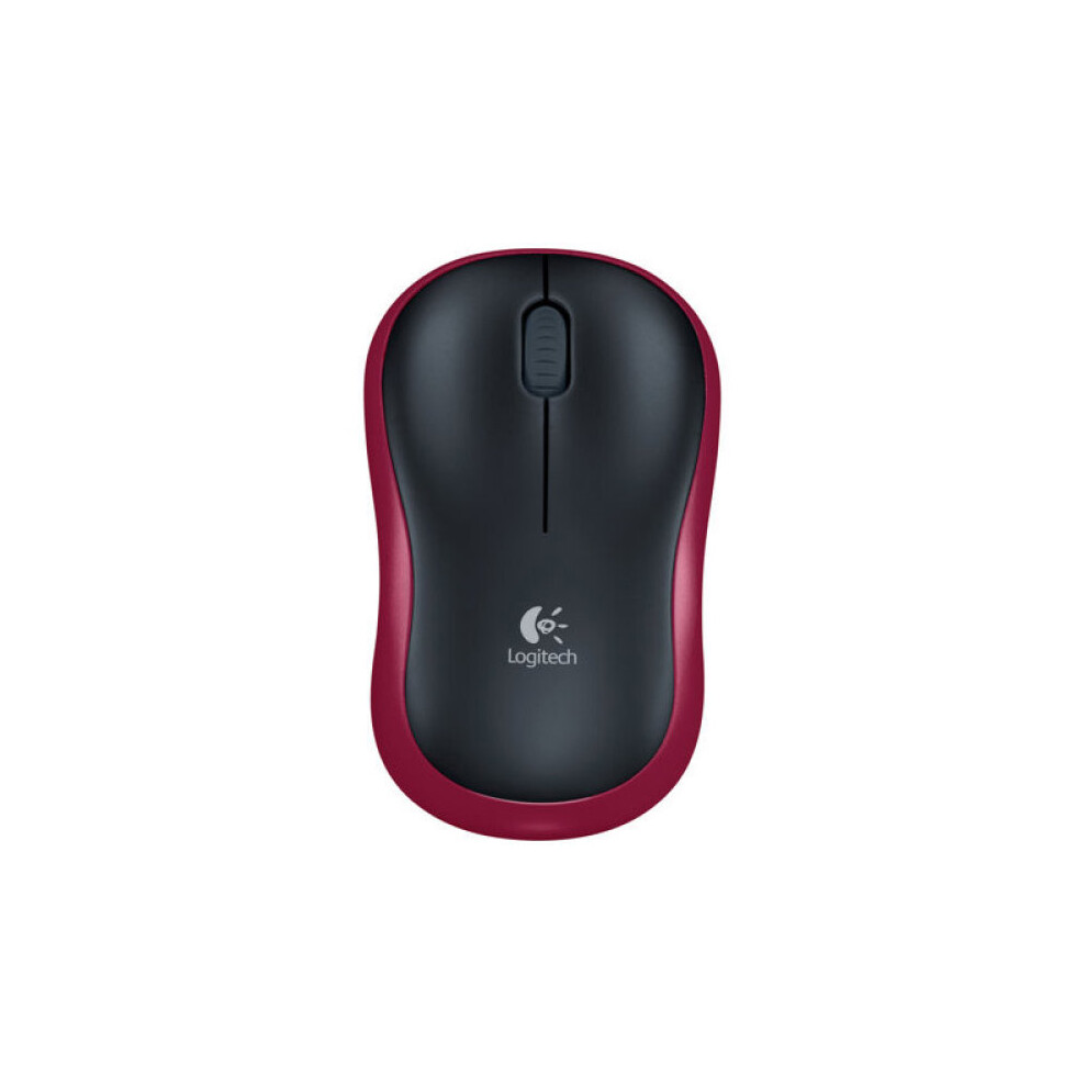 Logitech M185 Wireless Optical Mouse - Red