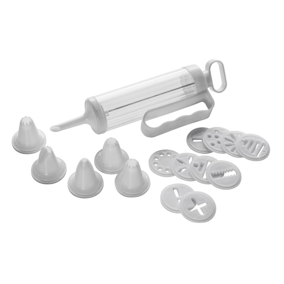 Cake & Cookie Decorating Set, 16 Pieces, White