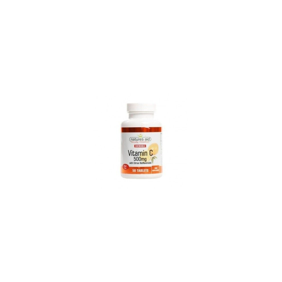 Natures Aid - Vitamin C 500mg Sugar Free Che 50 tablet