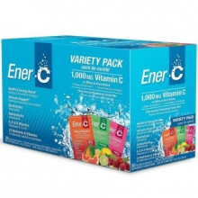 Ener-C, Sprudelndes Multivitamin-Getränkepulver, Sortimentspackung, 1.000 mg, 30 Beutel, 9,9 oz (282,9 g)