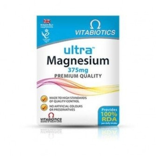 Vitabiotics Vitabiotics - Ultra Magnesium 375mg 60 VTabs
