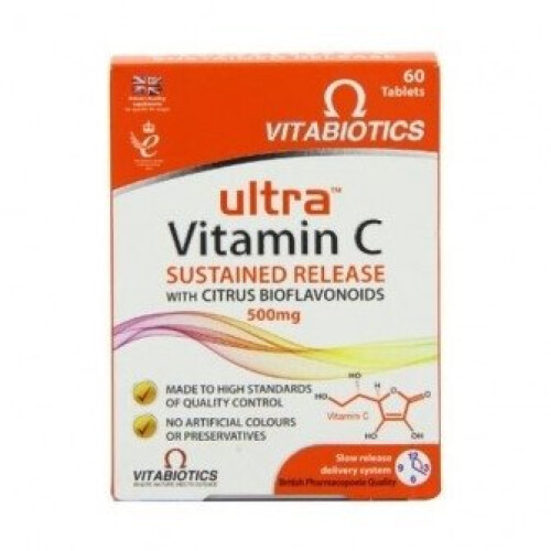 Vitabiotics Vitabiotics - Ultra Vitamin C 500mg Sustained Release 60 VTabs