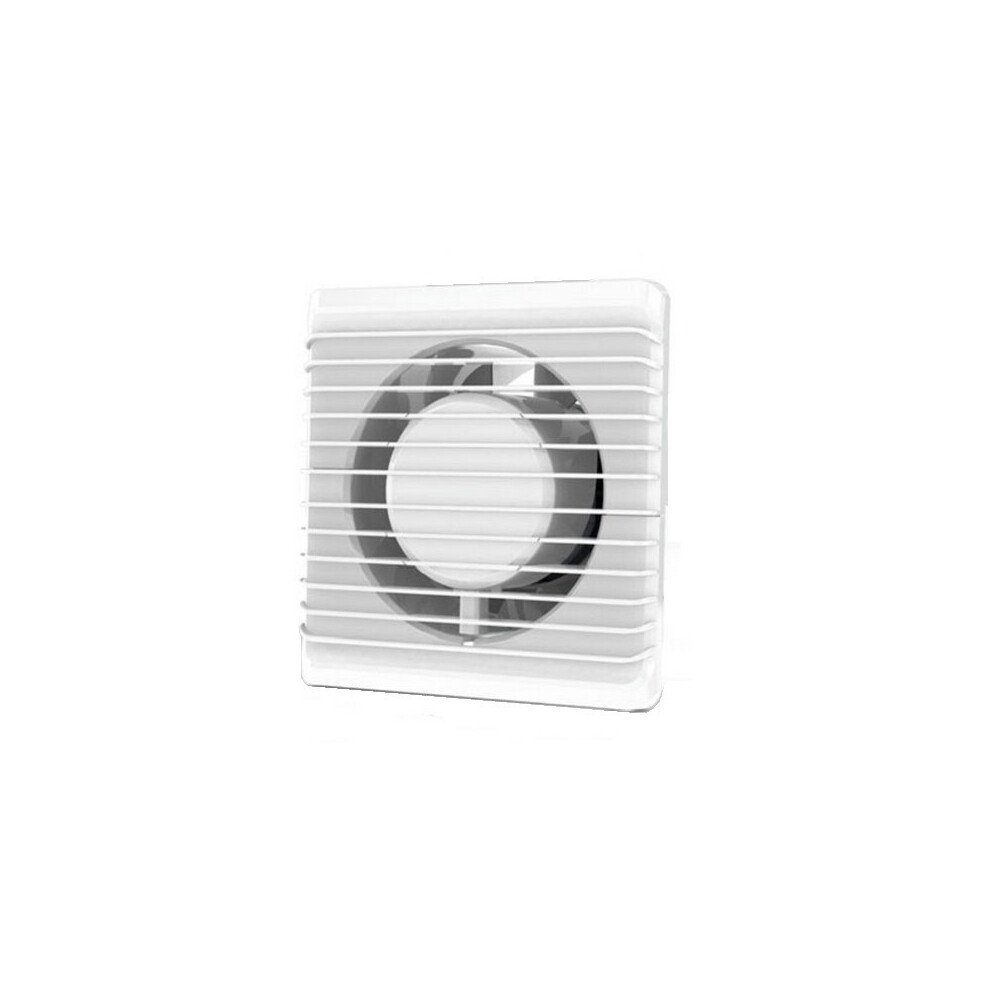 Airroxy (Timer) Low Energy Silent Bathroom Extractor Fan 100Mm Timer Cord Switch Humidistat