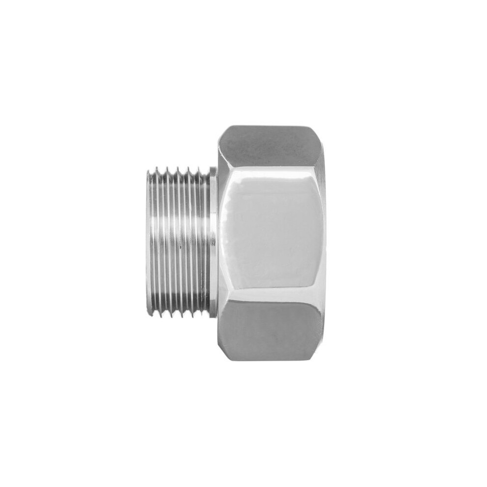 B&Q - 1/2X3/8 Inch Pipe Connection Female X Male Reduction Fittings Chrome - Image 3