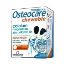 Osteocare Chewable Calcium + Vitamin D Tablets - 30 VTabs for Bone Health, Vitabiotics