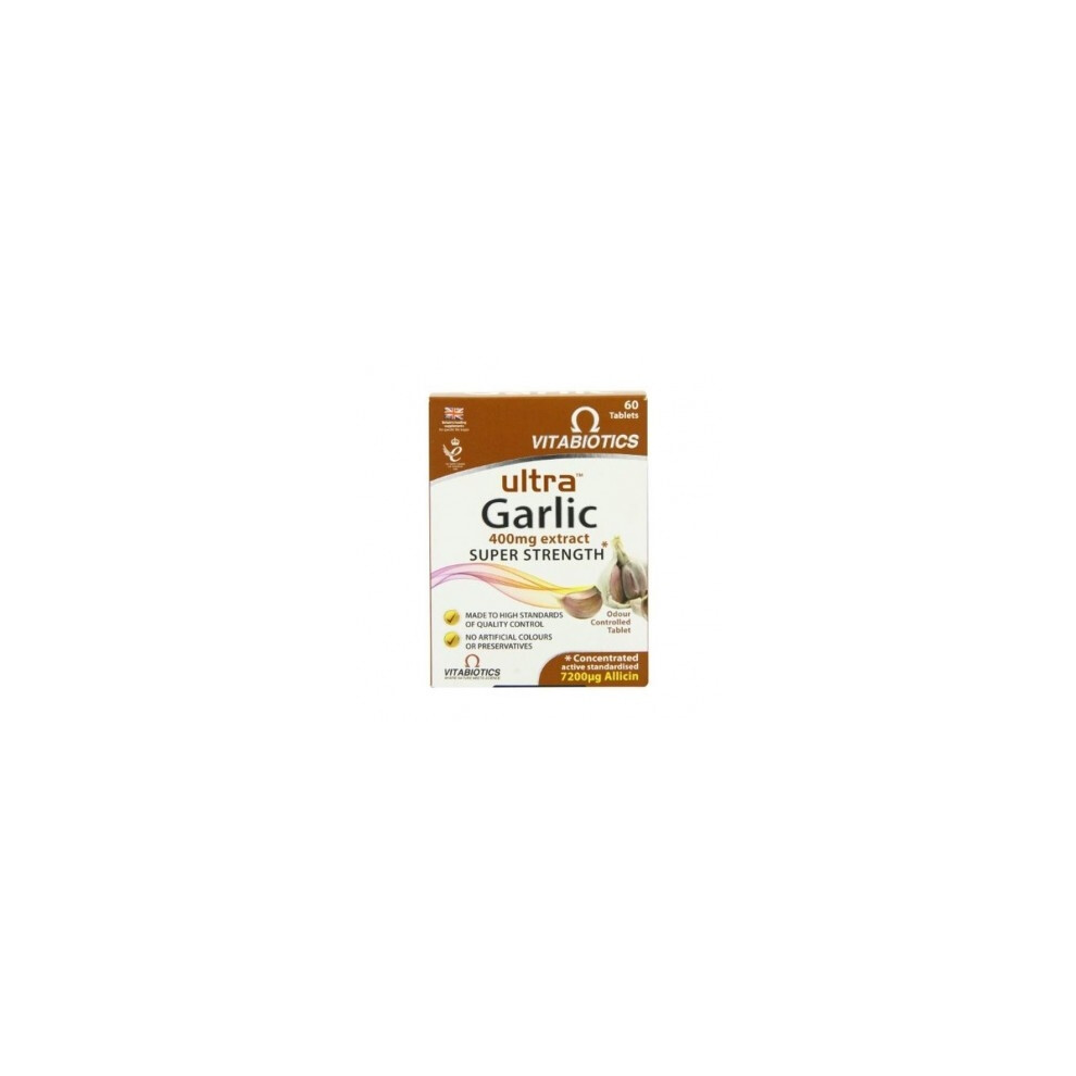 Vitabiotics - Ultra Garlic 400Mg Super Strength 60 Vtabs