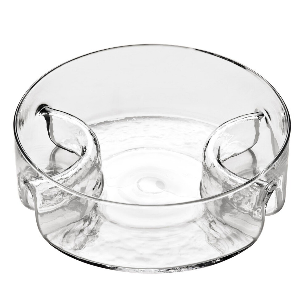 Glass 3 Section Serving Dish, Clear