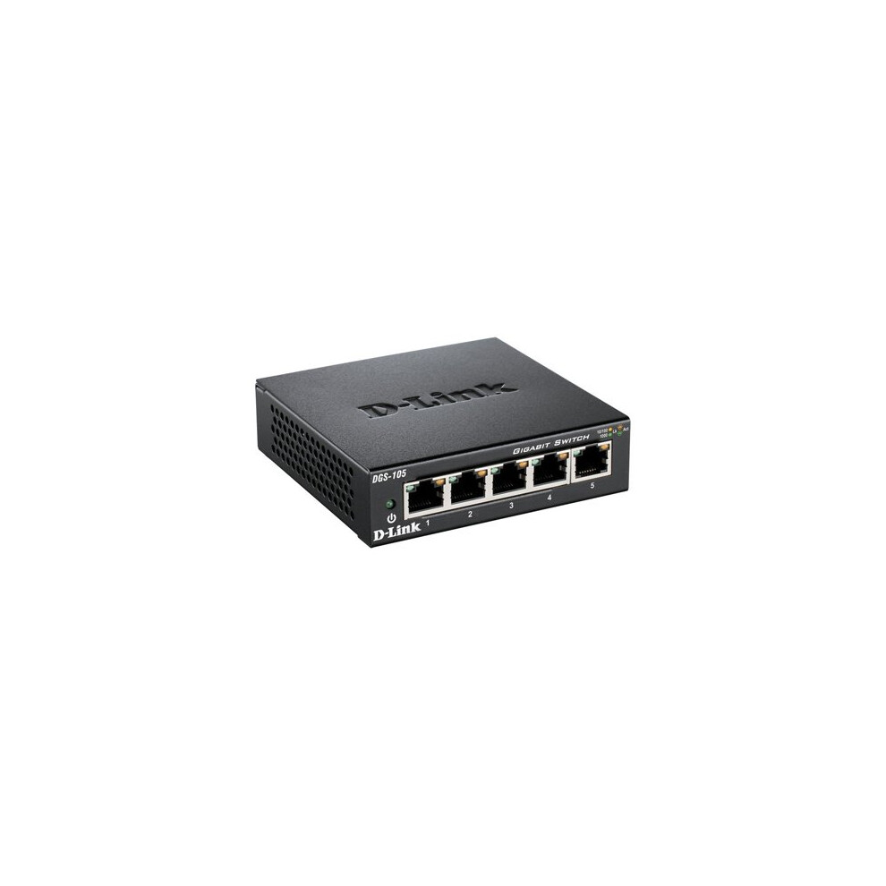 D-Link DGS-1005D 5-port 10/100/1000 Gigabit Metal Housing Desktop Switch