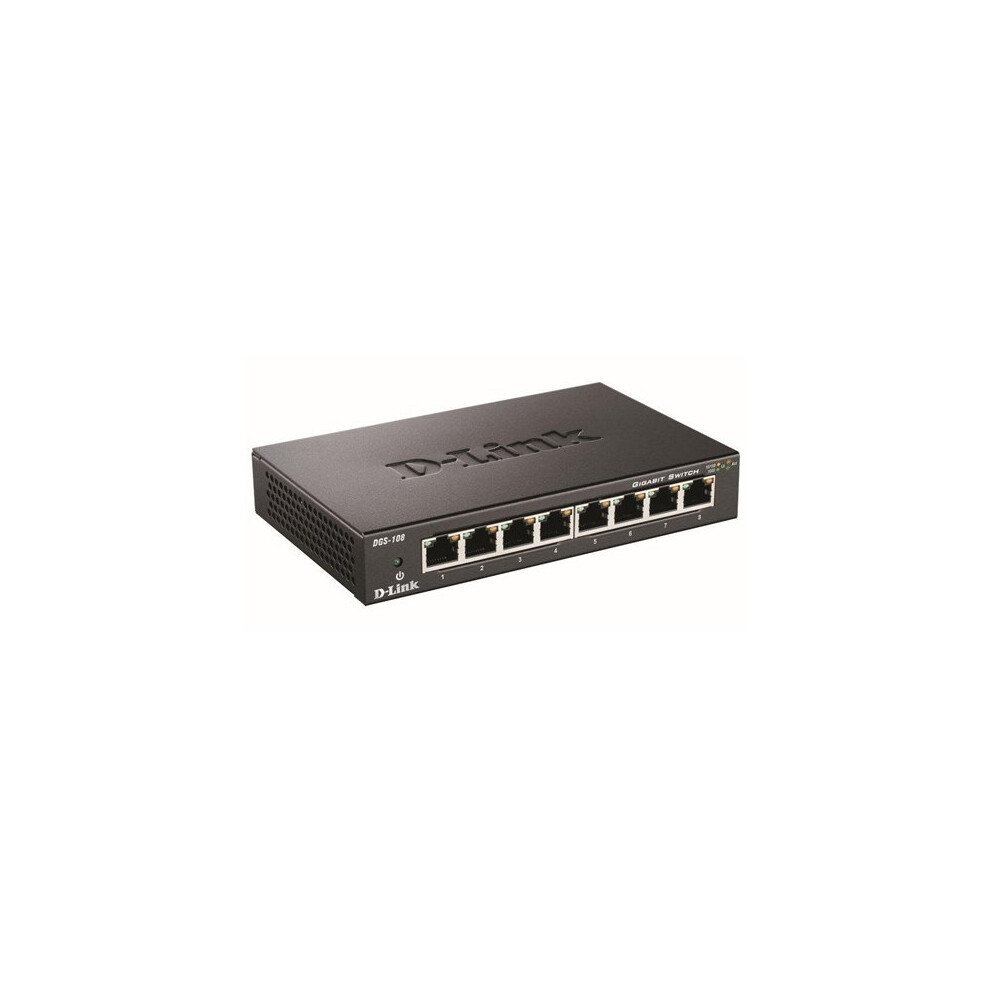 D-Link Dgs-1008D 8-Port 10/100/1000 Gigabit Metal Housing Desktop Switch 790069368233
