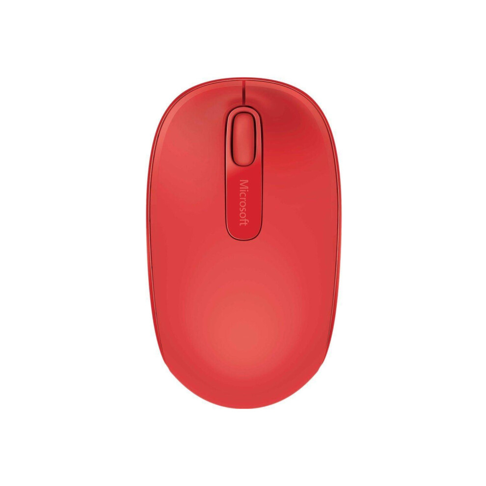 Microsoft Wireless Mobile Mouse 1850 - Red (Battery Powered Mice)