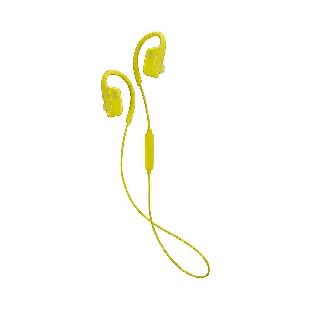 JVC AE Wireless Bluetooth Sports Clip Headphones - Yellow (Model No. HAEC30BTY)