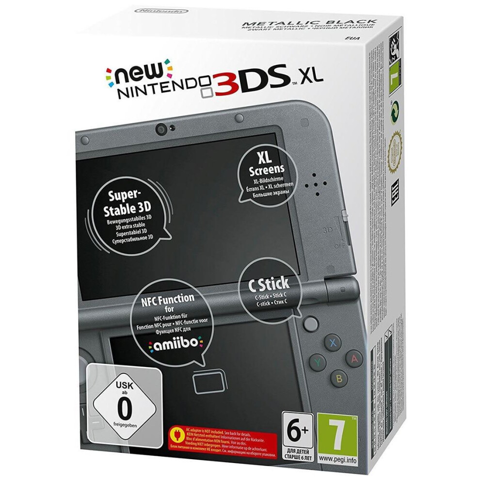 New Nintendo 3DS XL Handheld Game Console Black - EU Version