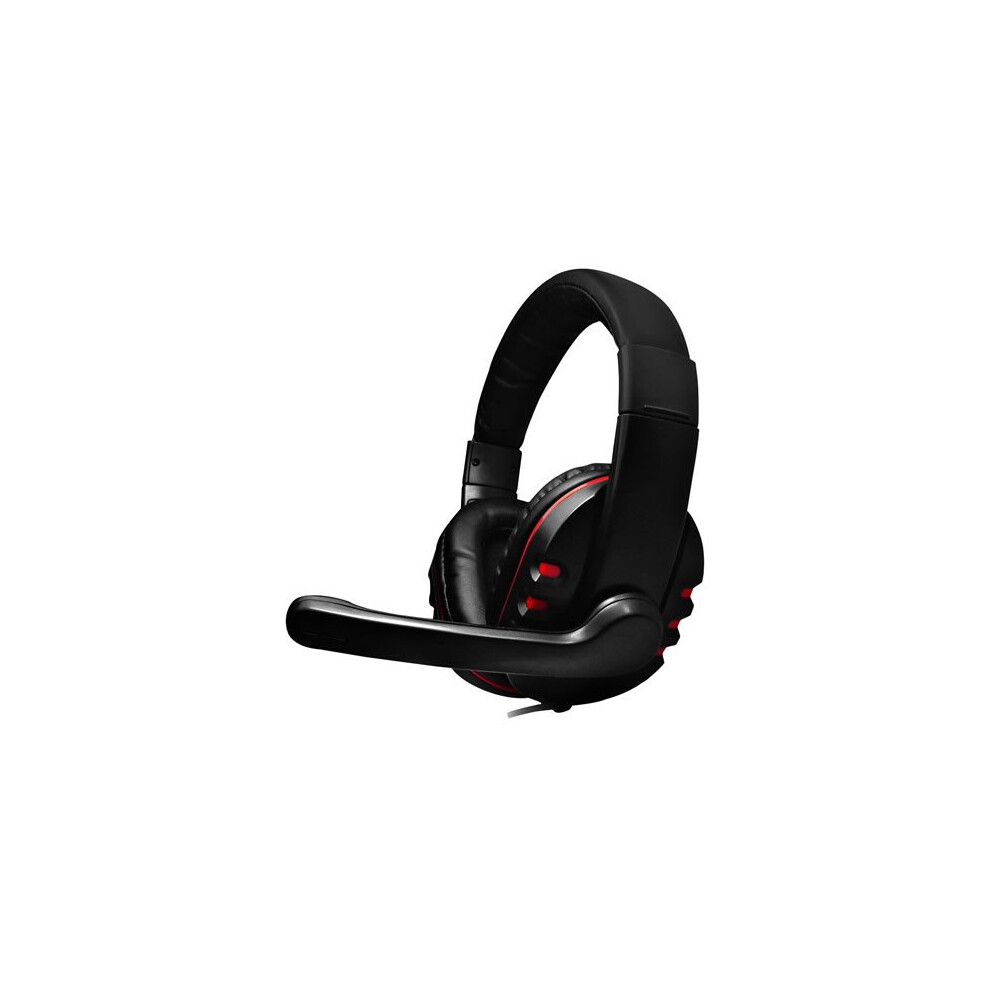 Dynamode Stereo Surround Sound Headset With Built-In Microphone, (Dh-878) Black/Red 8400800019905