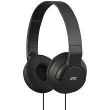 JVC Lightweight Powerful Bass Headphones - Black (HAS180B)